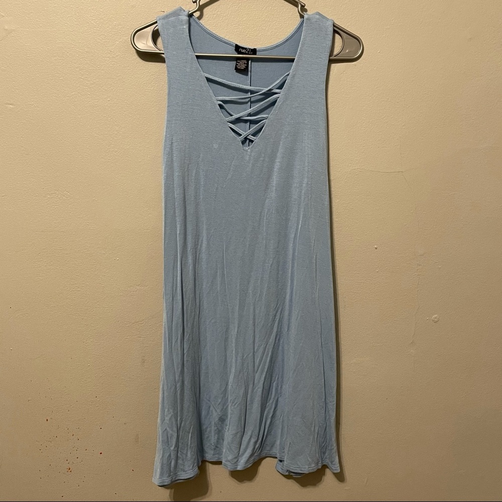 Sky blue dress